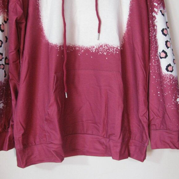 Pink Hoodie Small New Without Tags NWOT Luxurious Fabric Silky Hood Boutique - Picture 4 of 5